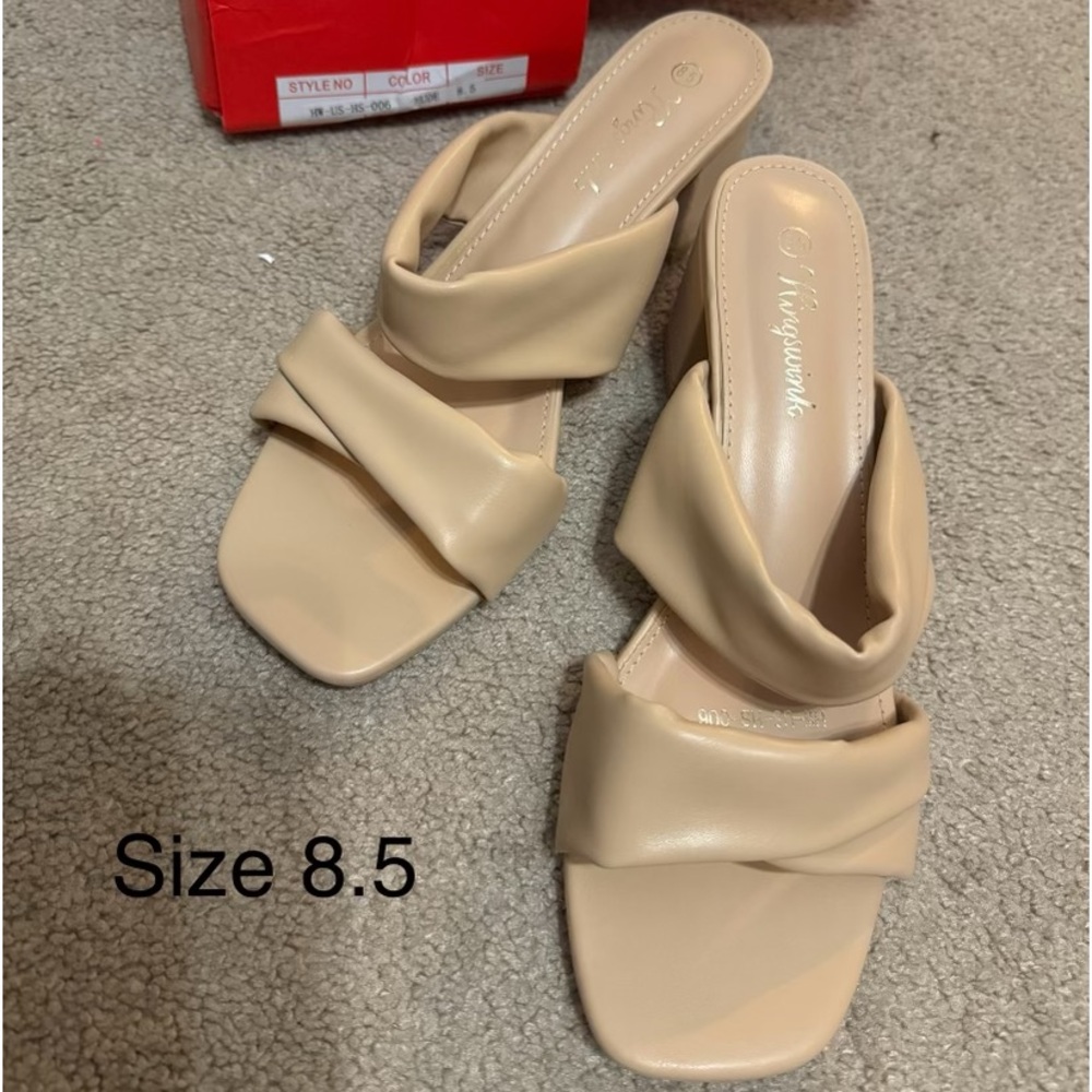 Tan Slip on Sandals